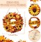 Hello Fall Rustic Wooden Wreath Autumn Wreath for Front Door Welcome Sunflower and Pumpkin Wooden Door Sign Maple Leaves and Berry Door Decorations for Porch Outdoor Front Door